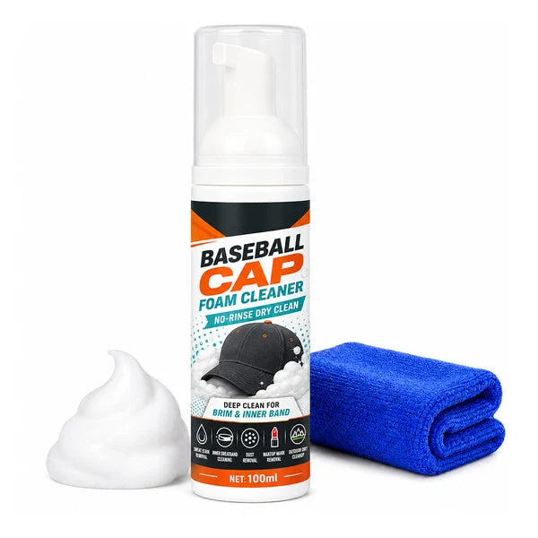 🧢✨No-Rinse Cap Foam Cleaner