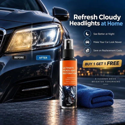 Professional Headlight Restoration Spray Kit🔥