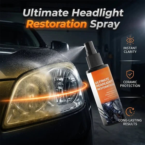 Professional Headlight Restoration Spray Kit🔥