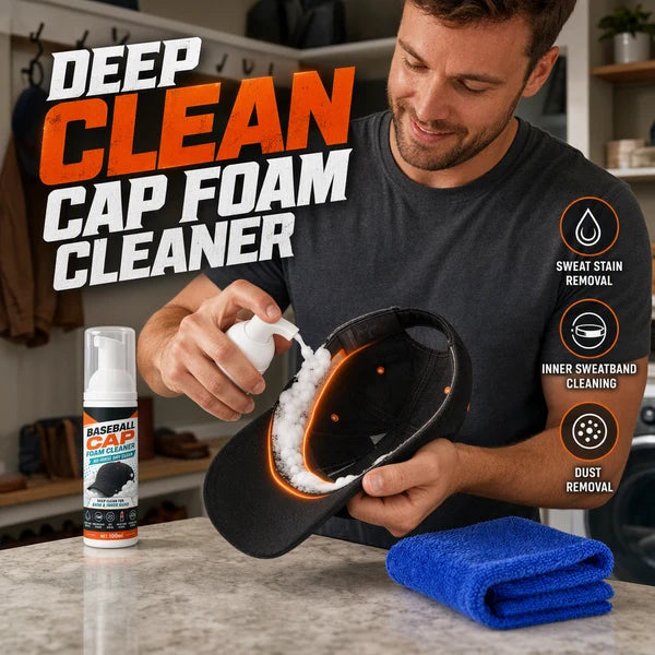 🧢✨No-Rinse Cap Foam Cleaner