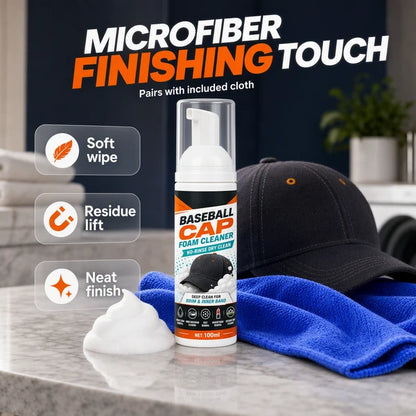 🧢✨No-Rinse Cap Foam Cleaner