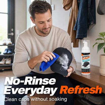 🧢✨No-Rinse Cap Foam Cleaner