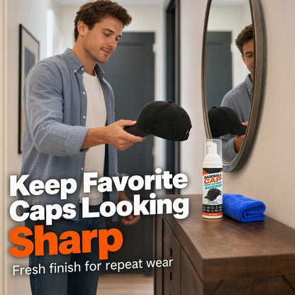 🧢✨No-Rinse Cap Foam Cleaner