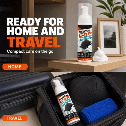 🧢✨No-Rinse Cap Foam Cleaner